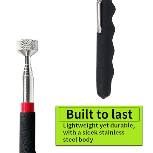 Telescoping Magnetic Pickup Tool Set, for Car and Construction Sites(4 Pcs) 4 Pack Black