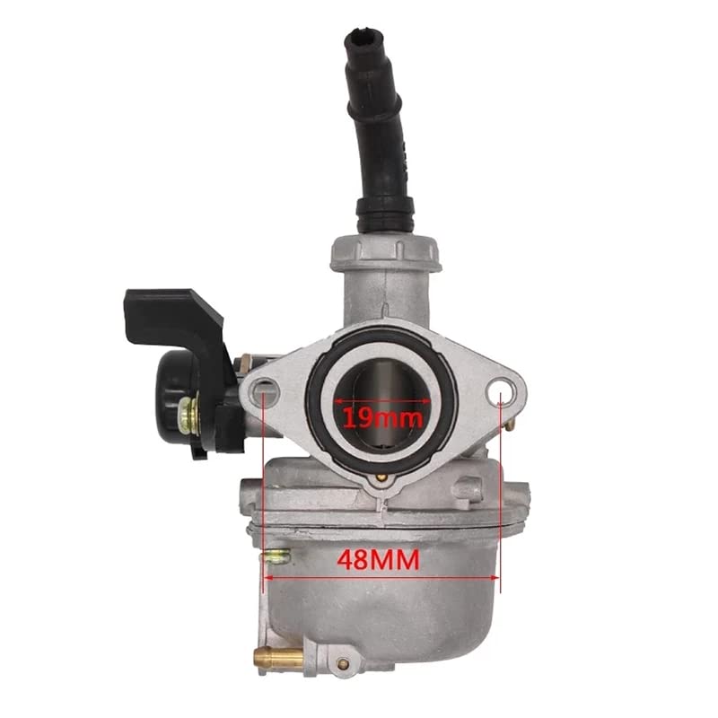PZ19 Carburetor for 50cc 70cc 80cc 90cc 110cc 125cc ATV Dirt Pit Bike Taotao Honda CRF By Chinese Quad 4 Stroke ATV Go Kart Pit Dirt Bike