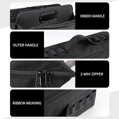 Naturehike Folding Tool Bag, Multifunctional Tool Storage Bag, Zippered Duffel Bag, Water Repellent Tool Origanizer Night Black