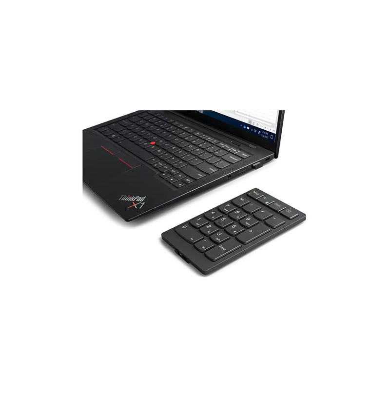 Lenovo Go Wireless Numeric Keypad - Wireless Connectivity - RF - 2.40 GHz Calculator, TAB, Equal, Esc Hot Key(s) - PC - Scissors Keyswitch - Storm Gray