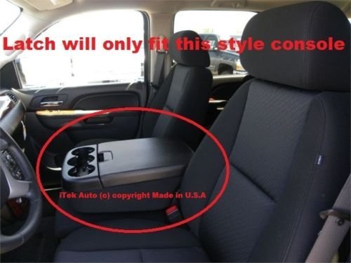 Unbreakable Replacement Center Console Latch Redesigned Made in U.S.A 07-14 Silverado Suburban Tahoe Avalanche Sierra Yukon 20864151 20864153 20864154 10296 Armrest Door Handle Lock Clip