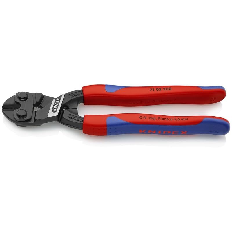 KNIPEX Tools - CoBolt Compact Bolt Cutter, Multi-Component (7102200), 8- Inch Comfort Grip 8-Inch Comfort Grip