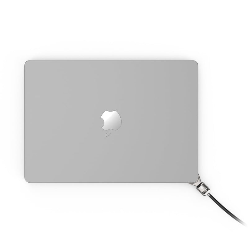 Compulocks Ledge Adapter for MacBook Air 13-inch (M2/M3/M4/M5) (Corner Lock) with Keyed Lock Silver | Secure aluminum MacBook security lock by Compulocks