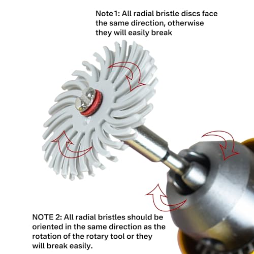 88pcs Radial Bristle Disc with 3mm and 2.35mm Shanks