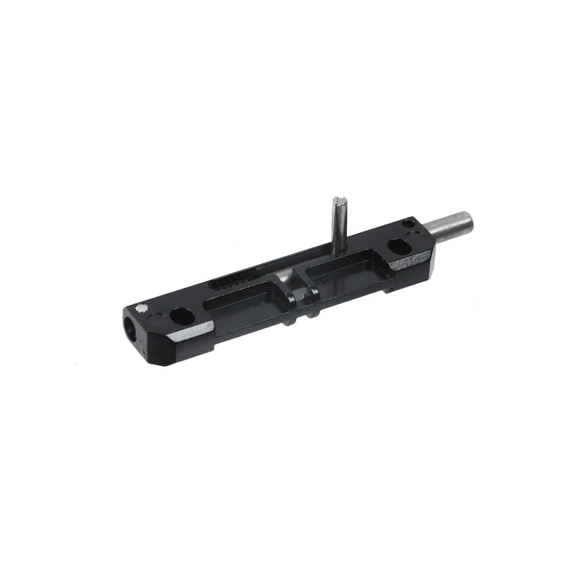 8 Pcs Right Spring Loaded Latch Zinc Alloy Spring Loaded Barrel Bolt Latch Normally Locked Flush Bolt for Industrial Device Door Equipment Doors, Black Right latch style two