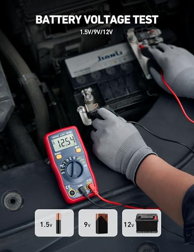 AstroAI DM130B Multimeter, 4000 Counts, Auto-Ranging, Capacitance Testing (Pack of 2)