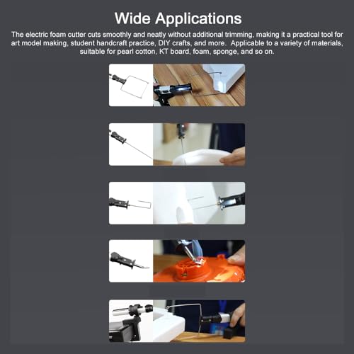 8 in 1 Cordless Hot Wire Foam Cutter Kit, Electric Styrofoam Cutting Tool & Electronic Soldering Kit, Portable Foam Cutting