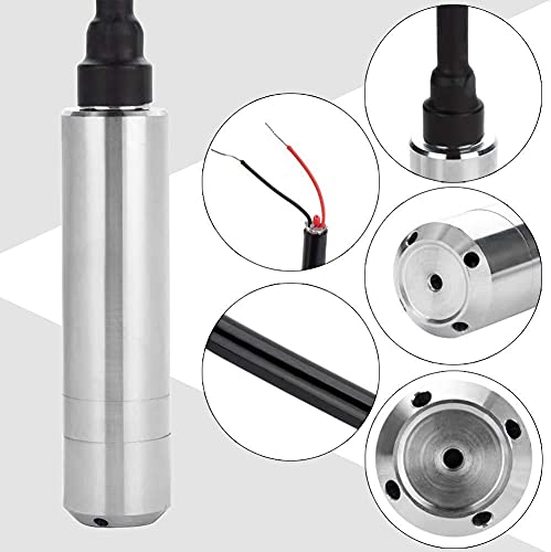 DC 24V 4-20mA Throw-in Type Liquid Water Level Sensor Transmitter For Detecting 0-5m Range Depth
