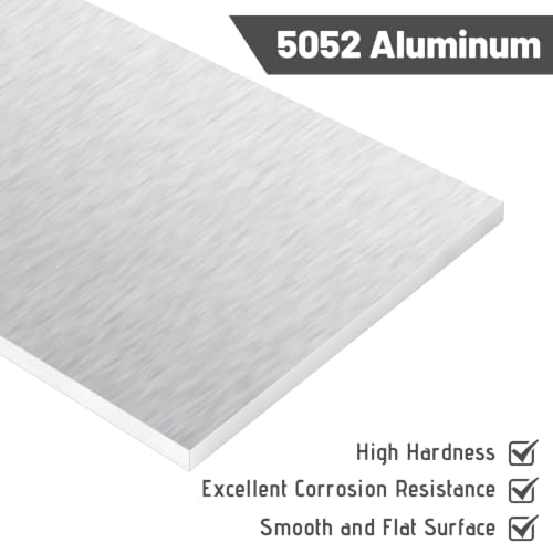 ZOFORTY 5052 Aluminum Sheet 8 x 12 x 1/2 Inch Thick
