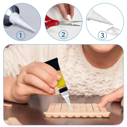 12-Piece Tapered Glue Nozzle Caps 12