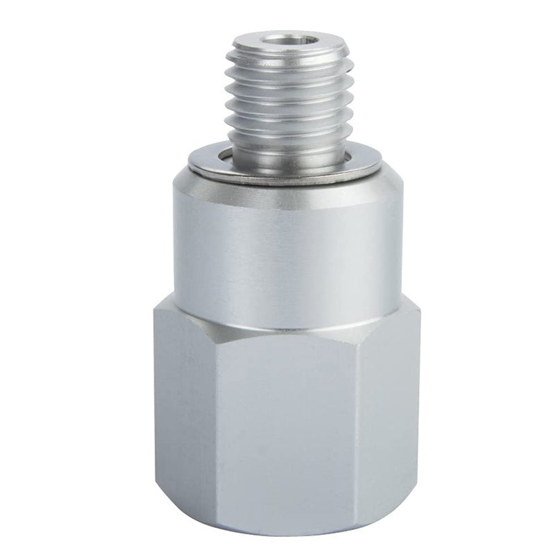 Joywayus Aluminum Oil Pressure Sensor Adapter Swap Male M12x1.5 to Female 1/4" NPT Thread Pipe Fittings Male M12*1.5 and Female 1/4" NPT
