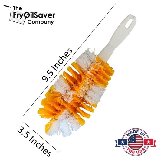 Corn De-Silker Brush | Bristled Veggetable Scrubber for Brushing Carrots, Potatoes | Durable & Firm Corn Scrubber, Corn Silk Hair Remover, Food Brush by FryOilSaver Co. B239C