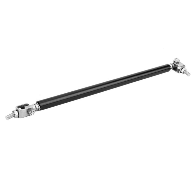 HERIS 2pcs Adjustable Black 7.87"-13" Front Lip Strut Rod Bumper Splitter Universal Tie Support Bars