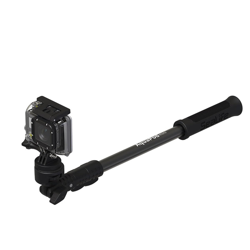 AquaPod Mini Camera Pole with Standard ¼-20 Camera Mount & Action Camera Adapter - Extends 15.5 to 38” - Gets Closer to Subjects - Tilts for Selfies