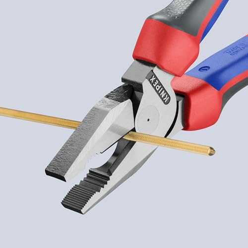 KNIPEX Tools - High Leverage Combination Pliers, Multi-Component (202225), 9 inches Comfort Grip