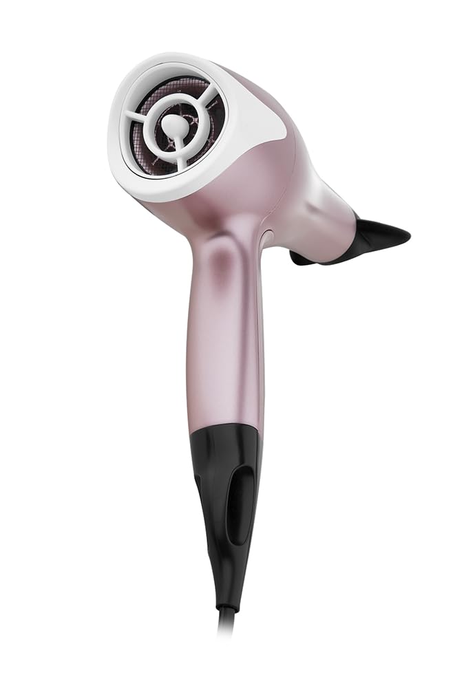  [AUSTRALIA] - Remington Hair Dryer, Ionic Conditioning for Frizz, Rose Pearl, 2200W | 3 Heat & 2 Speed Settings, True Cold Shot, Diffuser and Slim Concentrator, Ceramic Coating with Real Pearl, AC5095