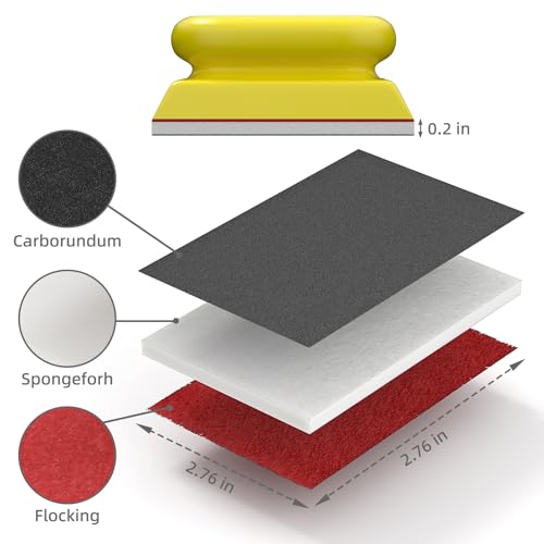 BURMONG 25PCS Sanding Sponge Set with Hand Sanding Block, 3×4 Inch Wet & Dry Foam Sanding Blocks, 120 Grit, Reusable for Wood, Furniture, Metal & Drywall 120 Grit Set