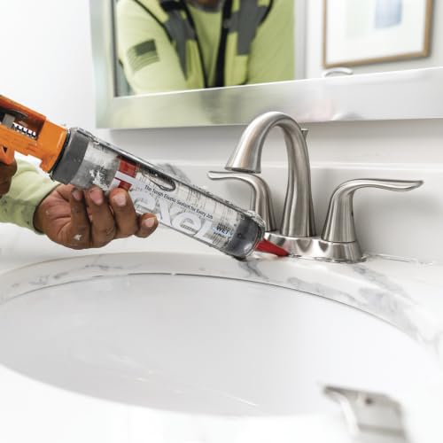 Lexel Weatherproofing Caulk, Clear, 5.0oz, 4-Pack