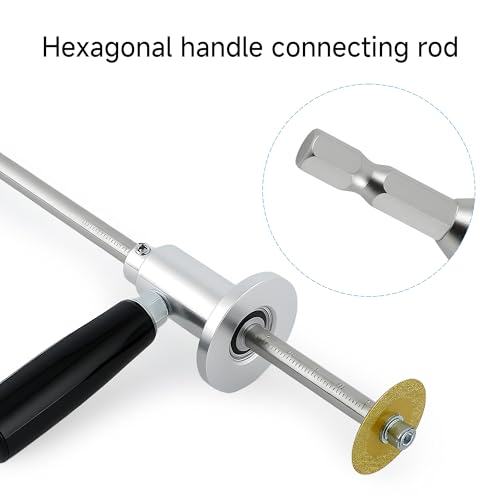 LOZLIN Inside PVC Pipe Cutter for Drill, 1/4 Hex Shank Plumbing Repair Tool