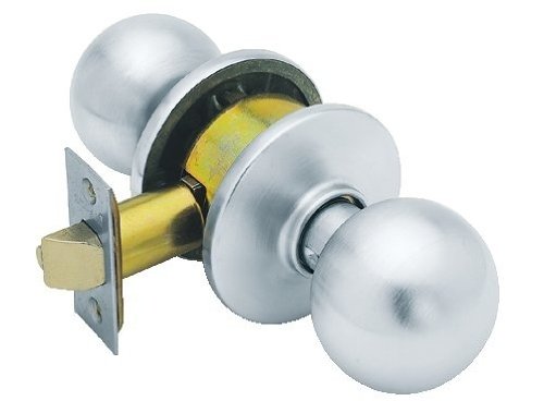 SCHLAGE F10ORB626 Orbit Passage Knob, Satin Chrome