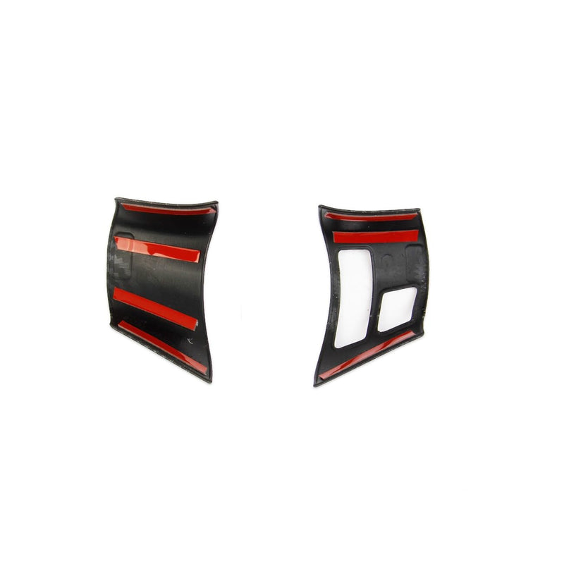 Carbon Fiber Style Interior Steering Wheel Trims Cover Accessoriess for 2006-2013 Chevy Corvette C6 (Both Sides Trim(for 06-11)) both sides trim(for 06-11)