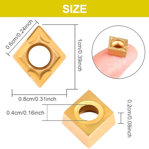 Indexable Lathe Turning Tools 21pcs Kit，1/2'' 12mm Shank 7pcs 1/2" 12mm Shanks +14pcs Inserts