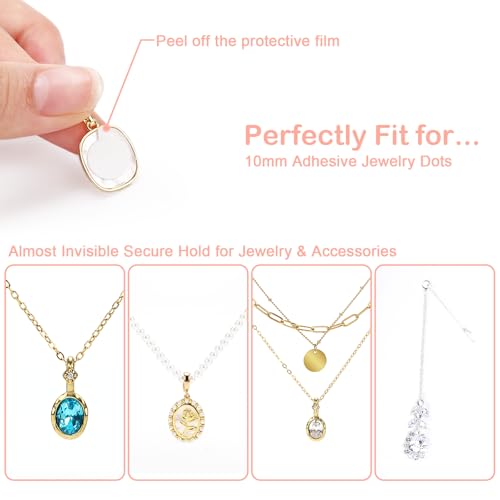 Adhesive Double-Sided Jewelry Tape Dots to Keep Necklaces Stay in Place Round 60