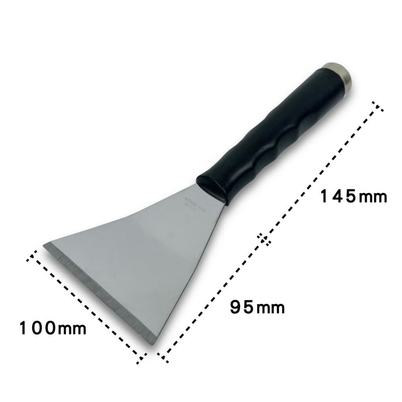 Stainless Steel Chisel Pole Scraper 4", Paint Scraper, Wall Paper Scraper, can be installed with an extension pole (4" Bent) 4" Bent