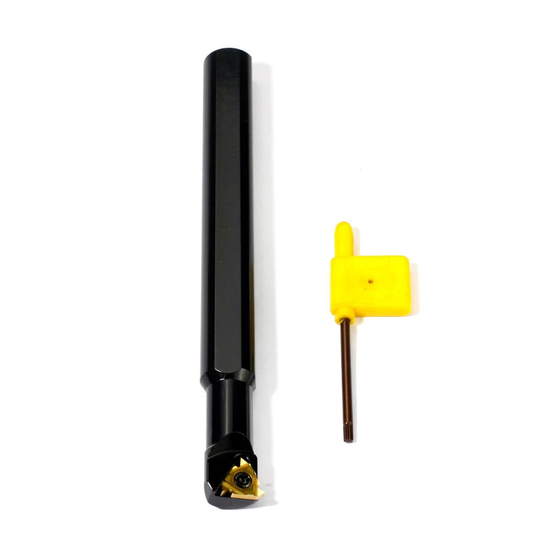3/4" x 7" OSCARBIDE Internal Threading Boring Bar SIR0625Q16 w/Insert | 16IR AG60 Carbide Insert | 60° Thread Profile | For 0.5-3mm Pitches | Durable Steel Shank | Precision Internal Threading