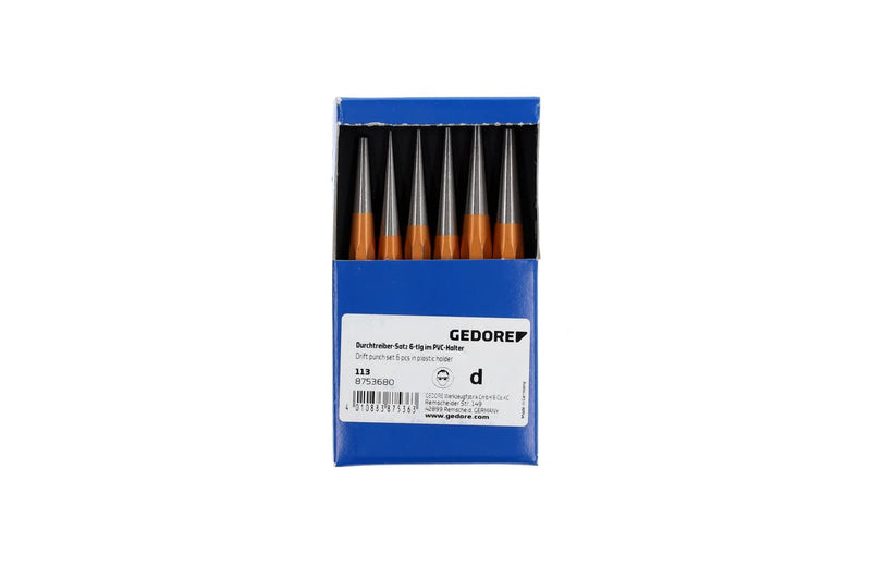 GEDORE 113 Drift Punch Set 6 pcs in Plastic Holder
