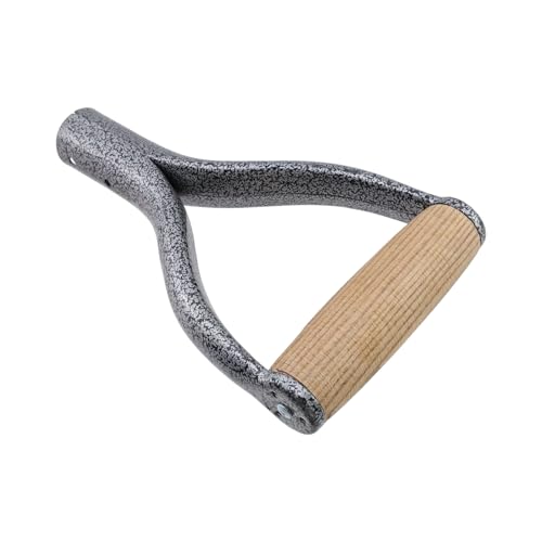 HEVSTIL 2Pk Silver Shovel D Grip Handle, Replacement for Digging Tools