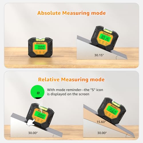 Digital Angle Gauge ±0.1° Accuracy 360° Flip Screen IP54
