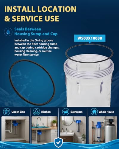 WS03X10038 O-Ring, Replaces UCRING, Compatible with GE Water Filter Housing 4