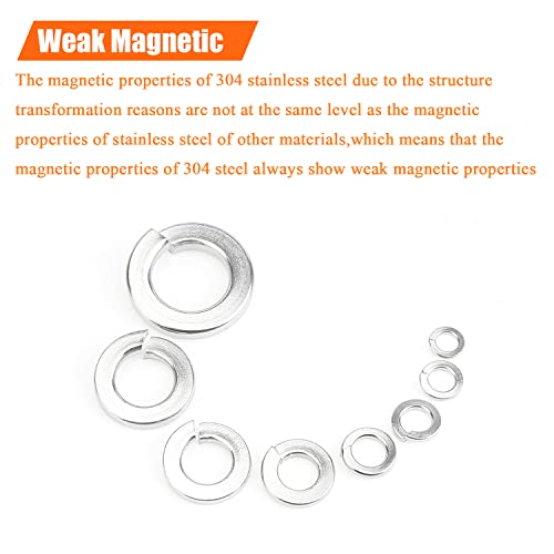 HELIFOUNER 20 Pieces 3/4" Stainless Steel Split Lock Washers, 304 Stainless Steel 18-8 Spring Lock Washers for Screws Bolts 3/4" (20 PCS)