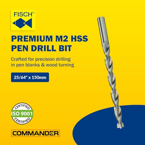 Pen Drill Bit - HSS Pen Maker Bit Parabolic Flute, for Wood 25/64" x 150mm 25/64 in