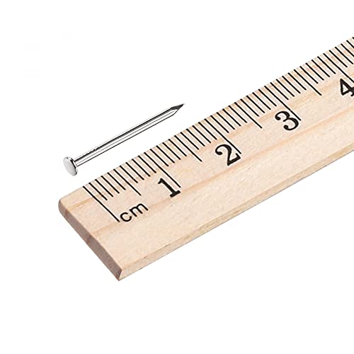 uxcell Small Tiny Hardware Nails Carbon Steel 1.2X19mm(DXL) for DIY Decorative Wooden Boxes Accessories Silver Tone 1500pcs