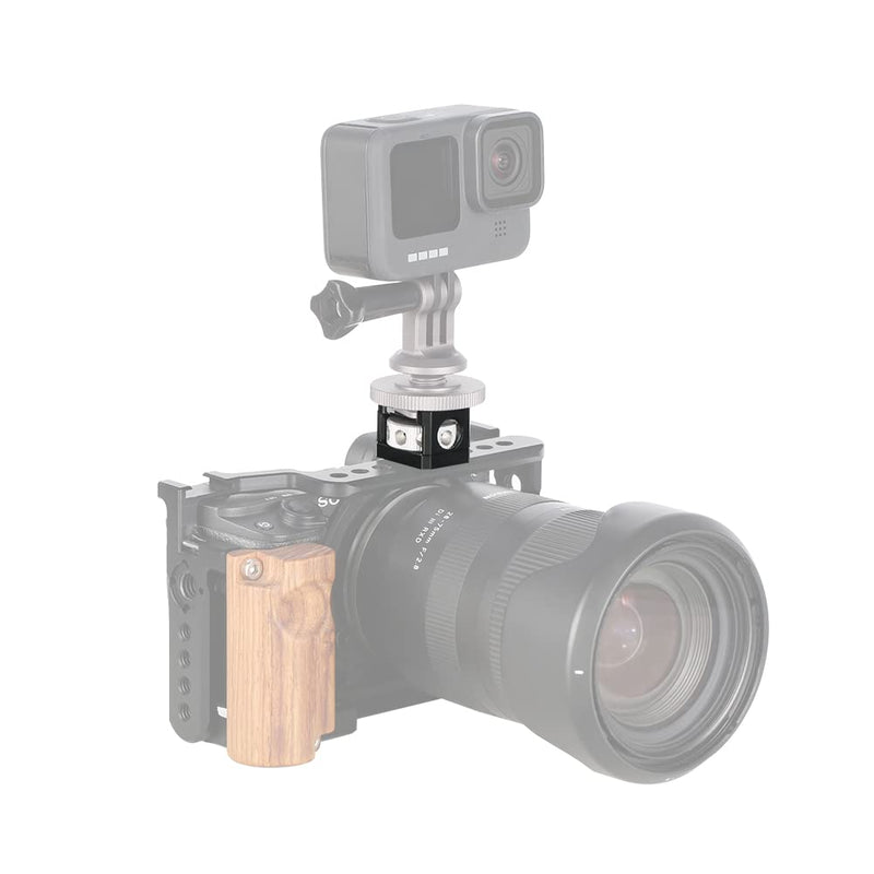 NICEYRIG Cold Shoe Adapter for ARRI Mount, Thumbscrew Easy Mounting Cold Shoe Base for Camera Cage Rig, DSLR Top Handle, Cheeseplate - 500