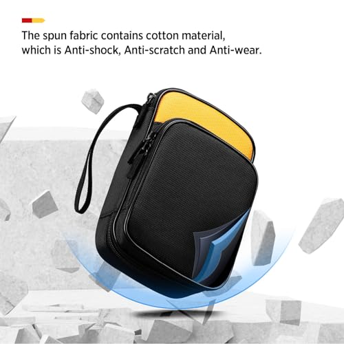 KingSung Zippered Soft Tool Carrying Case for Fluke 117/116/115/114/113 Digital Multimeter 62 Max and Many More, with Smooth Zipper and Thick Wrist Strap, Built-in Shock-Proof Cotton, Double-Layer