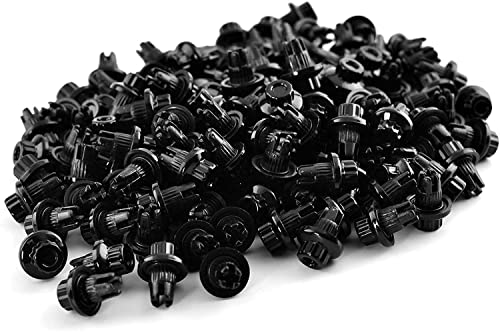 RTRHINOTUNING Black Wheel Rim Rivets Decorative Bolts 7.2 mm Shank Dia.