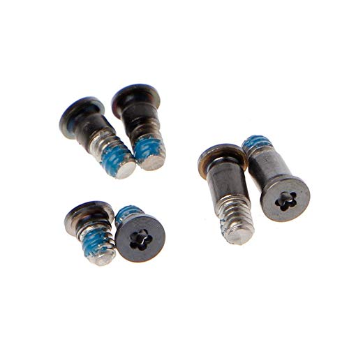 Replacement 6pcs/set Bottom case Screws + 1pcs 5 point Pentalobe Screwdriver for MacBook Pro Retina 13'' A1708 EMC 2978 EMC 3164 2016-2017, A2159 A2289 EMC 3456 EMC 3301, A2338 M1 EMC 3578 2020 (Grey) Grey + Screwdriver