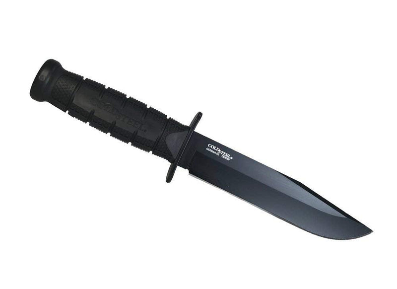 Cold Steel Leatherneck SF 6-3/4" German D2 Steel w/Black Powdercoat Clip Point Fixed Blade Outdoor Camping Hunting Utility Knife | 5" Kray-Ex Handle, Weather-Resistant Secure-Ex Sheath Boxed (CS-39LSFC)