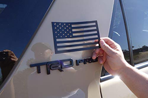 Tactilian American Flag Magnet cut-out - Tactical Car Decal Magnets Made in USA for Car, Truck, SUV Black Set