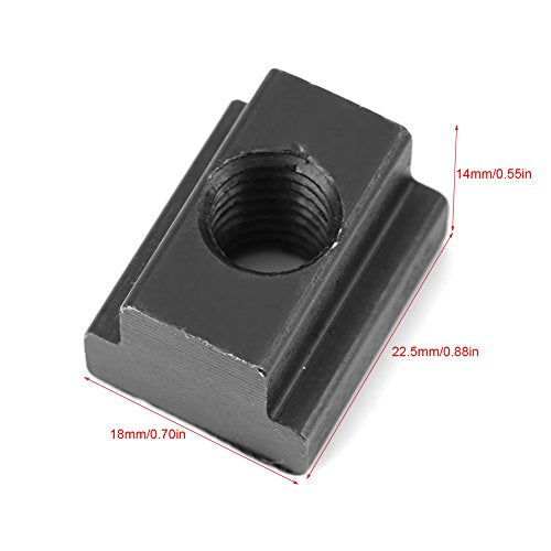 Acogedor 5Pcs M10 T-Slot Nut Black Oxide Finish for Aluminum Extrusion
