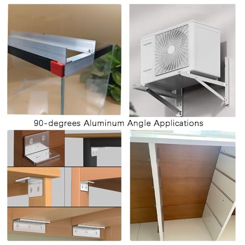 16 Inch Aluminum Angle Stock,2 x 2 x 1/8 inch Angle Aluminum 6061,T6 Mill Stock 1/8 inch Thick 2PCS 2" x 2"x 1/8" 16"-2 PCS