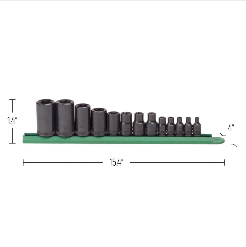 GEARWRENCH 13 Pc. 1/4", 3/8" & 1/2" Drive External Torx Socket Set - 80583