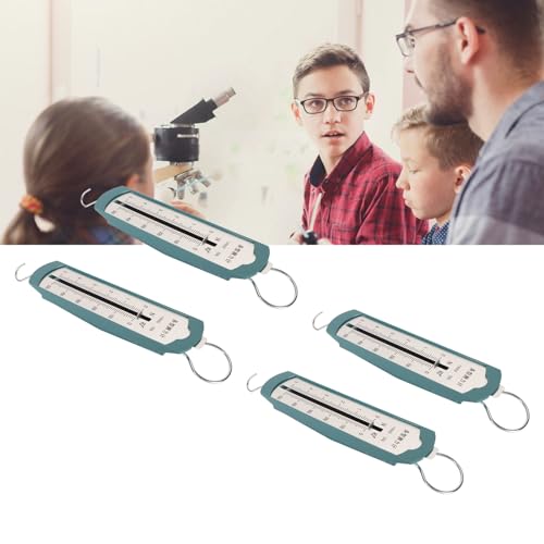 5N Spring Dynamometer, Premium Plastic Meter for Physics Mechanical Experiment with Adjustable Pointer and Scale Plate, Compact Lightweight Design