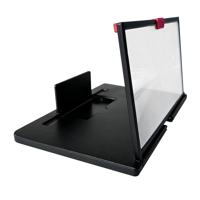 12'' Phone Magnifier Screen,3D HD Screen Magnifier for Cell Phone,Foldable MobilePhone Holder Stand with Amplifier Projector Screens for Movies,Videos,Gaming,Gifts for Men Women
