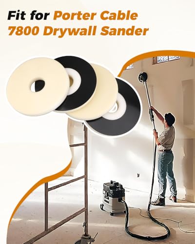 4PCS Discs Sanding Backup Pads Fit for Porter Cable 7800 Drywall Sander for Most 9" Discs Sanding Tools