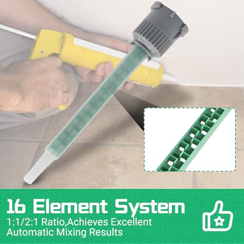Mixing Nozzles for 50ml Dual-Barrel Resin Applicator, 20 PCS
