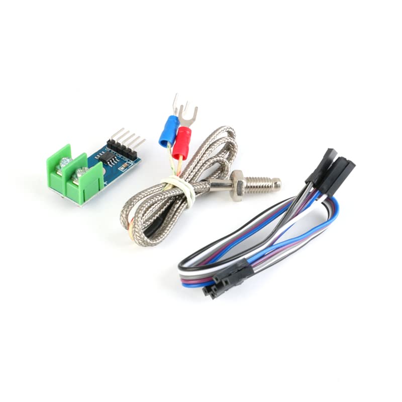 3Pcs MAX6675 DC 3-5V K-Type Thermocouple Sensor Module Set with M6 Screw SPI Interface Compatible with Arduino
